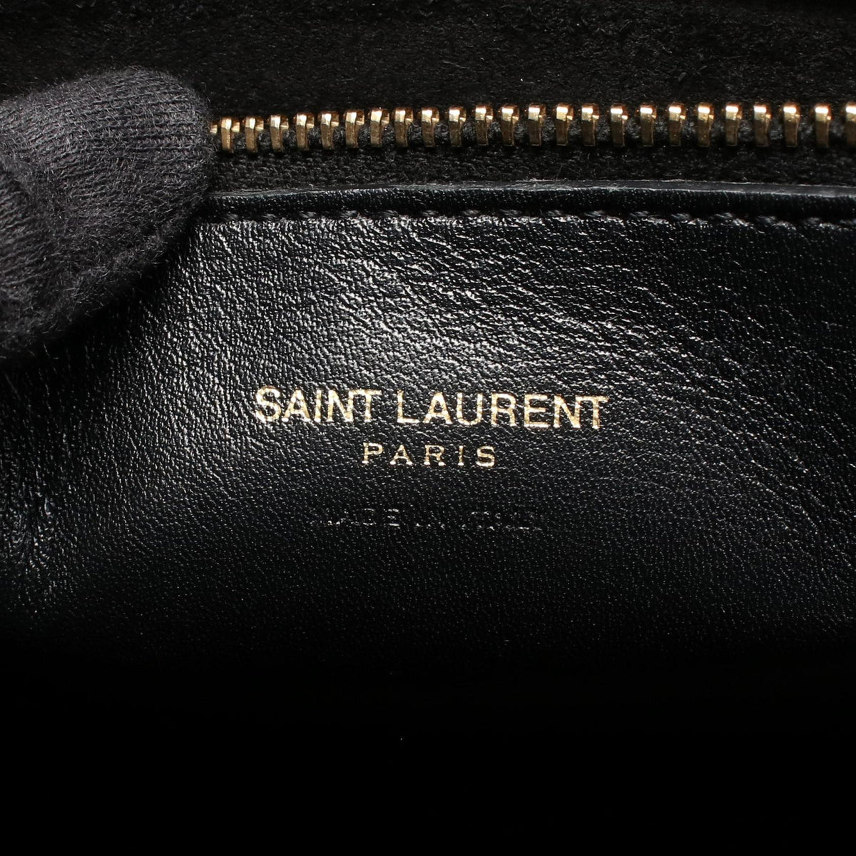 SAINT LAURENT PARIS Monogram Bag Black