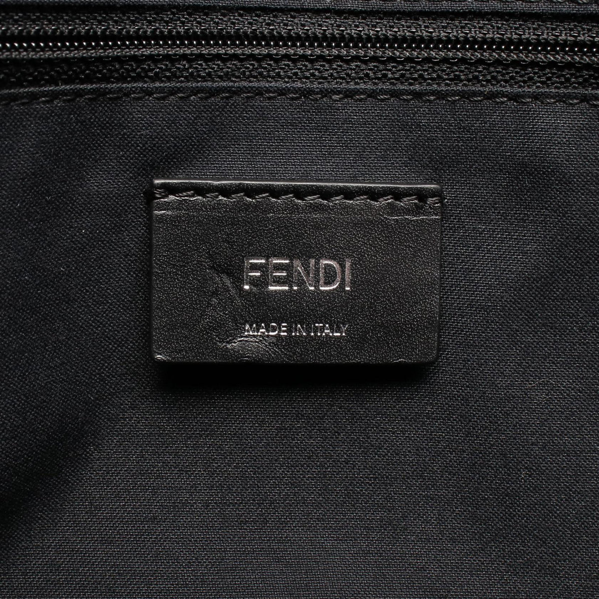 FENDI Zucca Shoulder Bag PVC Canvas Blue