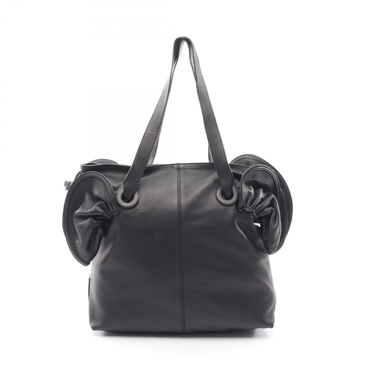 Valentino Garavani Leather Tote Bag Black