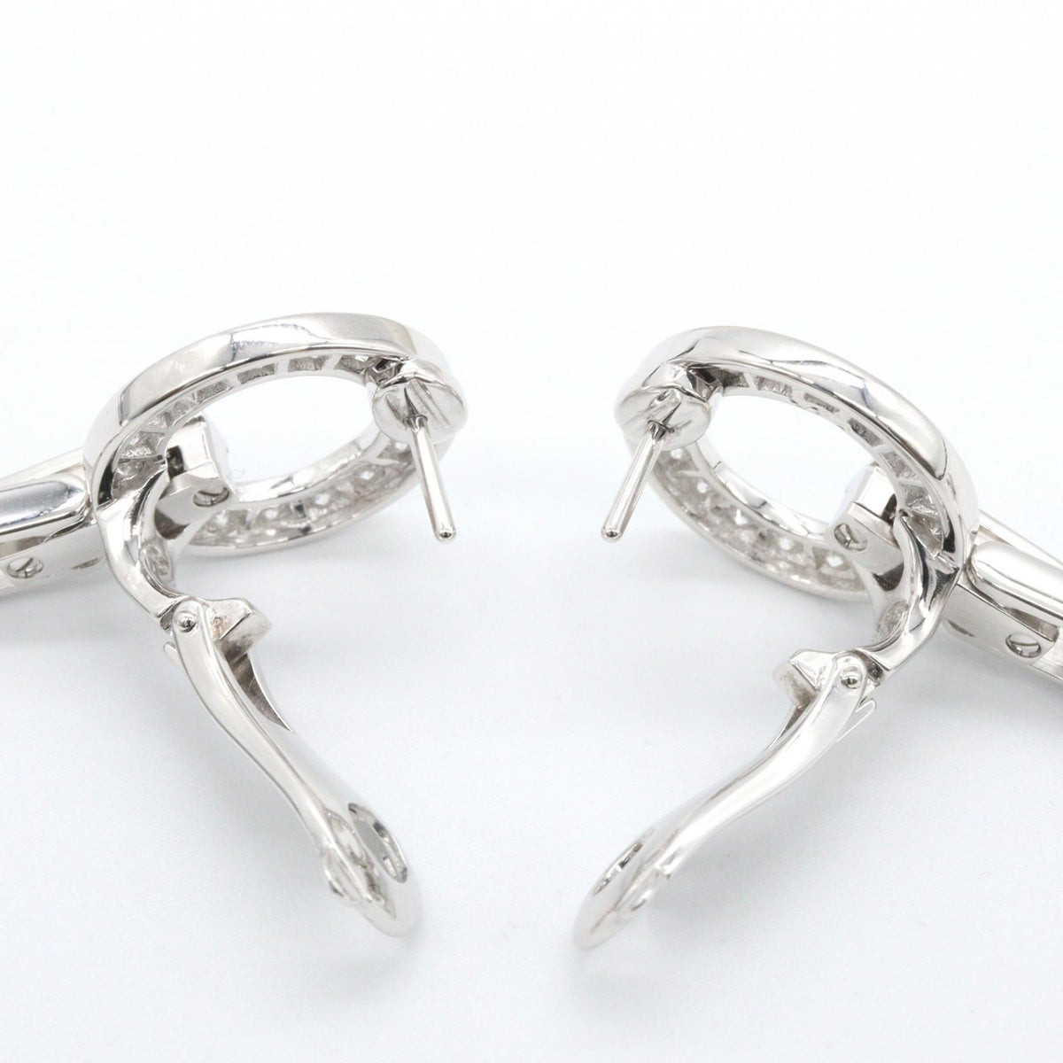 CARTIER Himalia K18WG Diamond Earrings