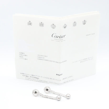 CARTIER Himalia K18WG Diamond Earrings