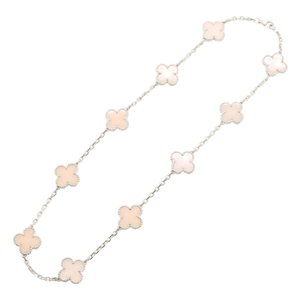 Van Cleef & Arpels Vintage Alhambra 18K WG Necklace