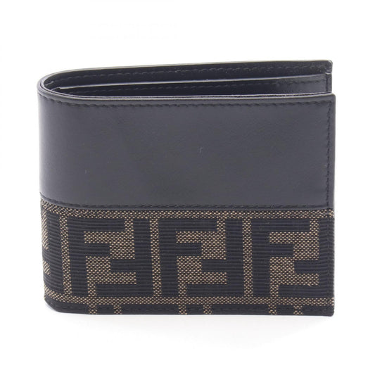 FENDI Zucca Bi-fold Wallet Brown