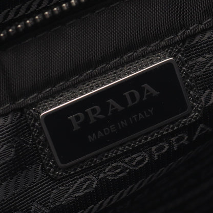 PRADA TESSUTO + Saffiano Shoulder Bag Black