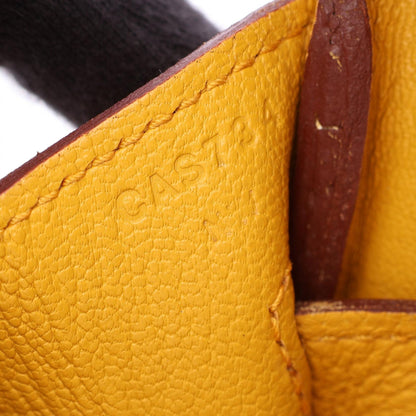 HERMES Birkin 30 Jaune Ambre Handle Bag