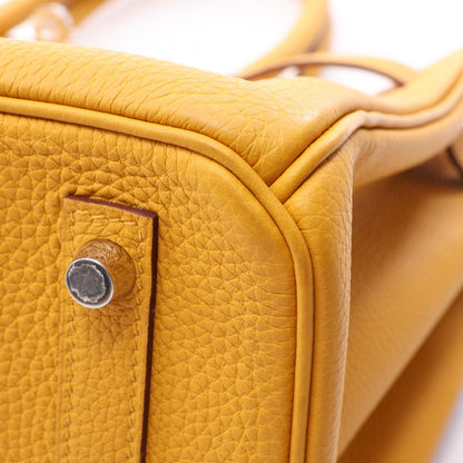 HERMES Birkin 30 Jaune Ambre Handle Bag