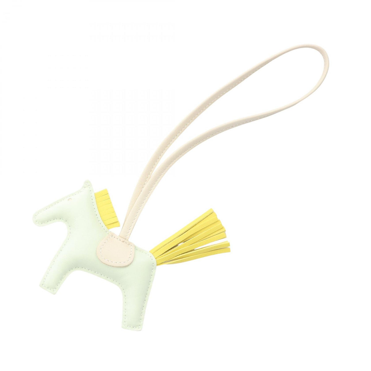 HERMES Rodeo PM Vert Fizz Lime Milo Charm