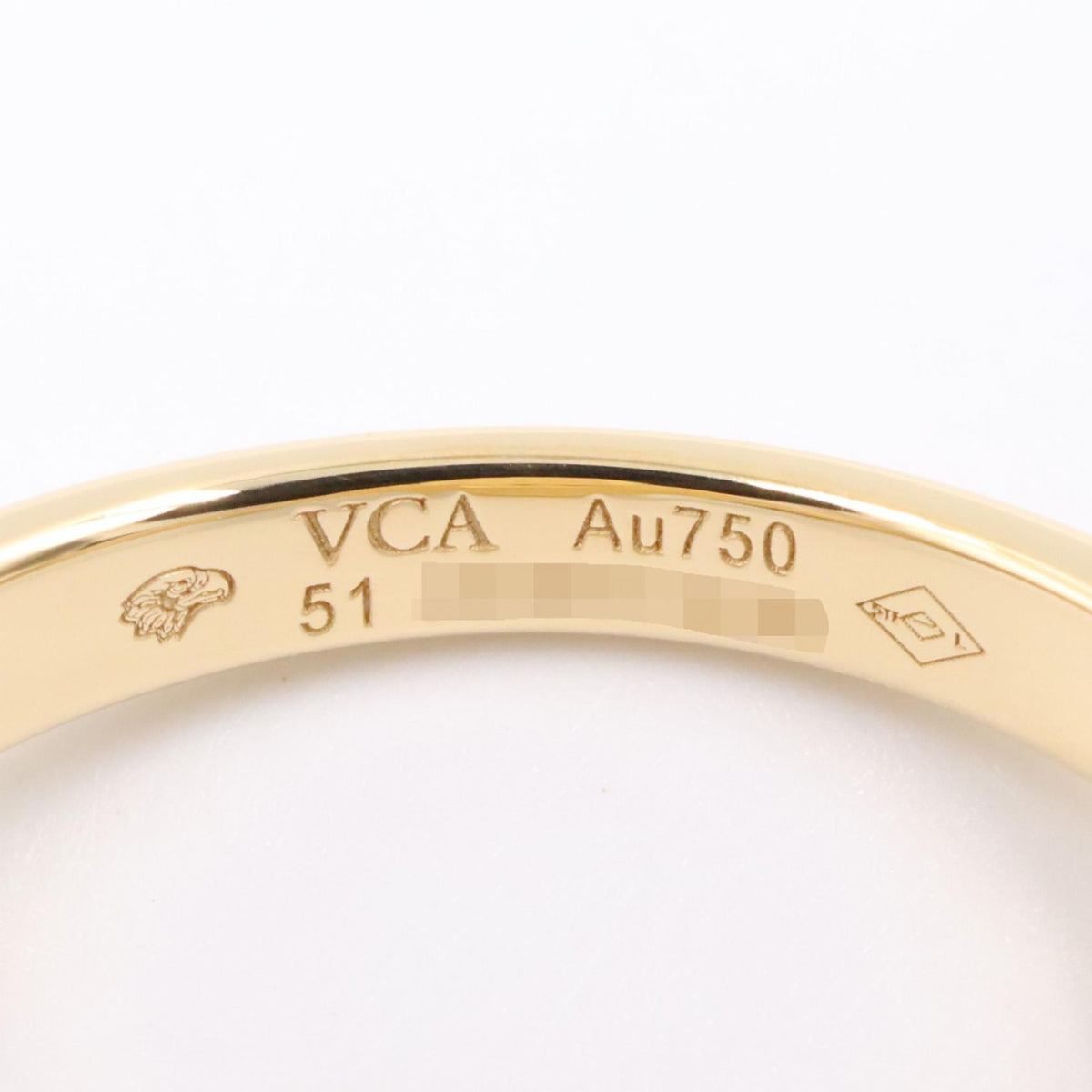 Van Cleef & Arpels Vintage Alhambra Ring K18YG Size JP 10.5