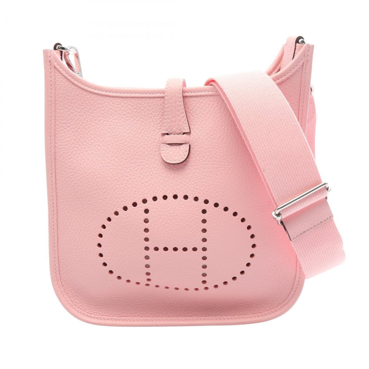 HERMES Evelyne 3 23 Taurillon Rose Sakura Shoulder Bag