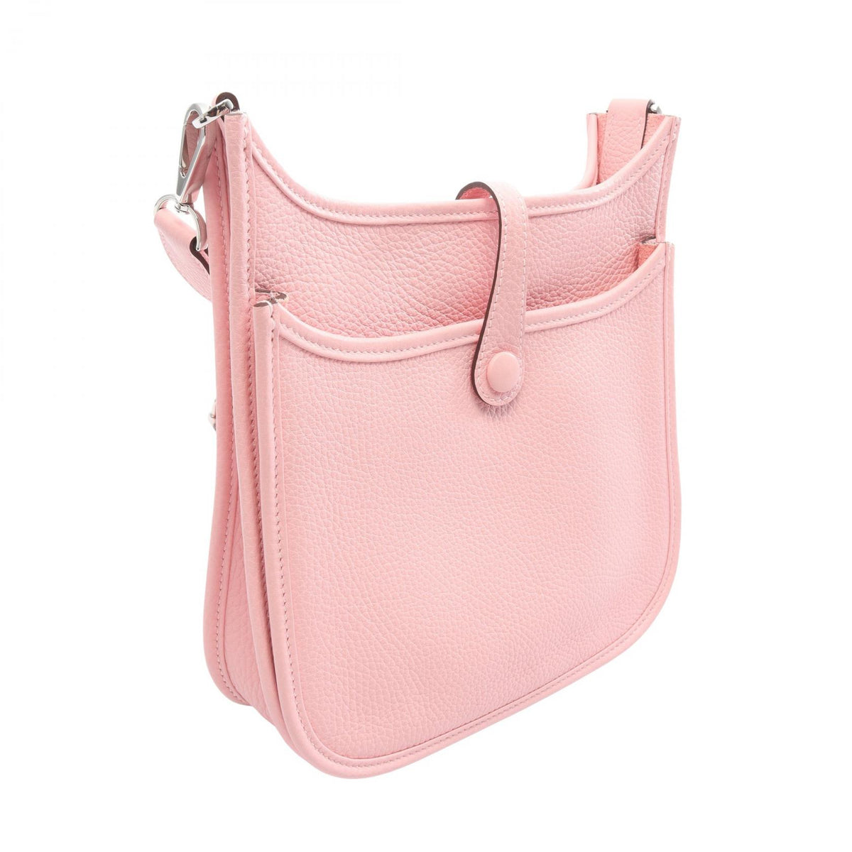 HERMES Evelyne 3 23 Taurillon Rose Sakura Shoulder Bag