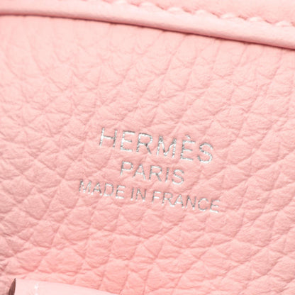 HERMES Evelyne 3 23 Taurillon Rose Sakura Shoulder Bag