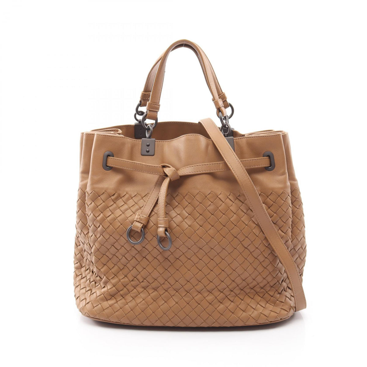 BOTTEGA VENETA Intrecciato Handbag Brown