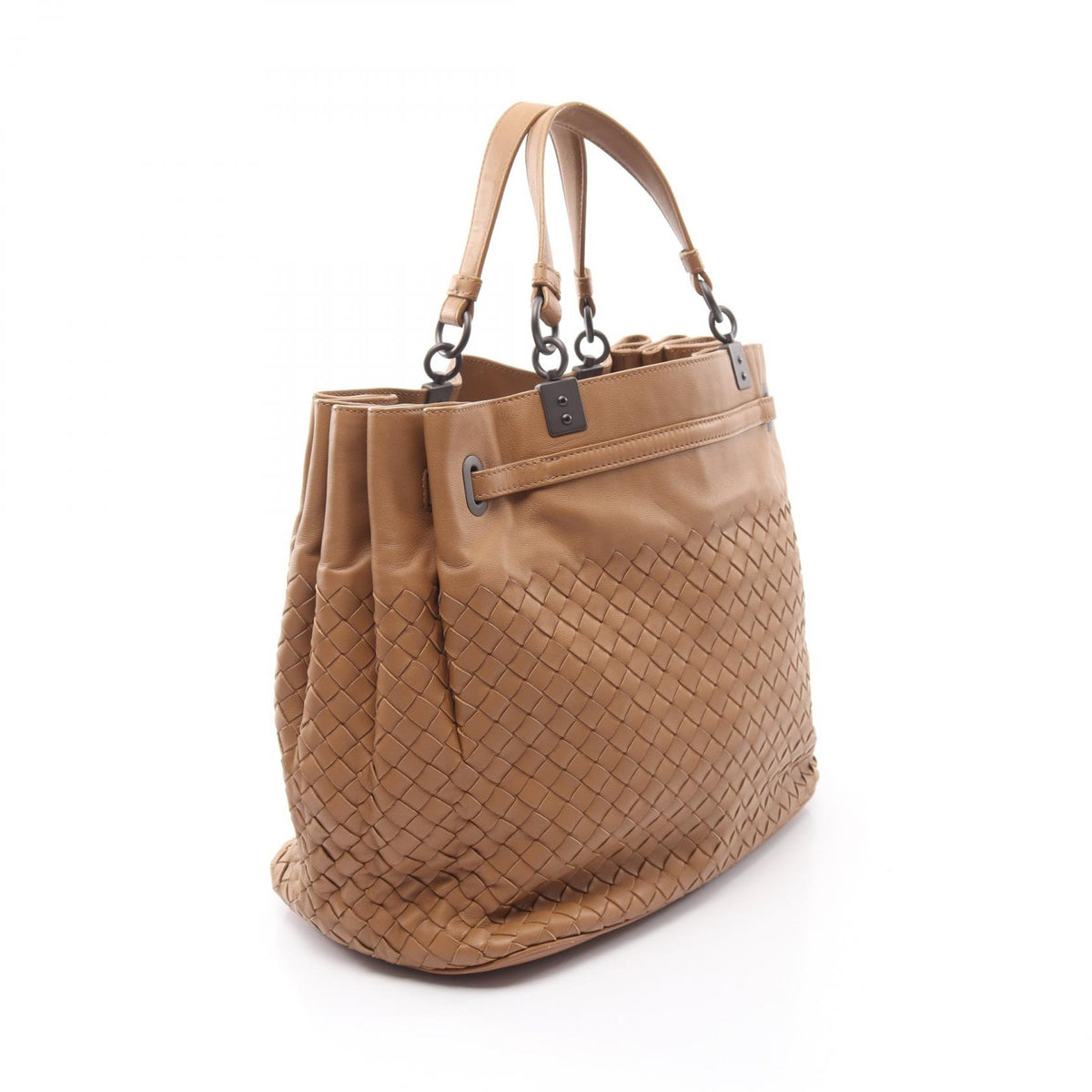 BOTTEGA VENETA Intrecciato Handbag Brown