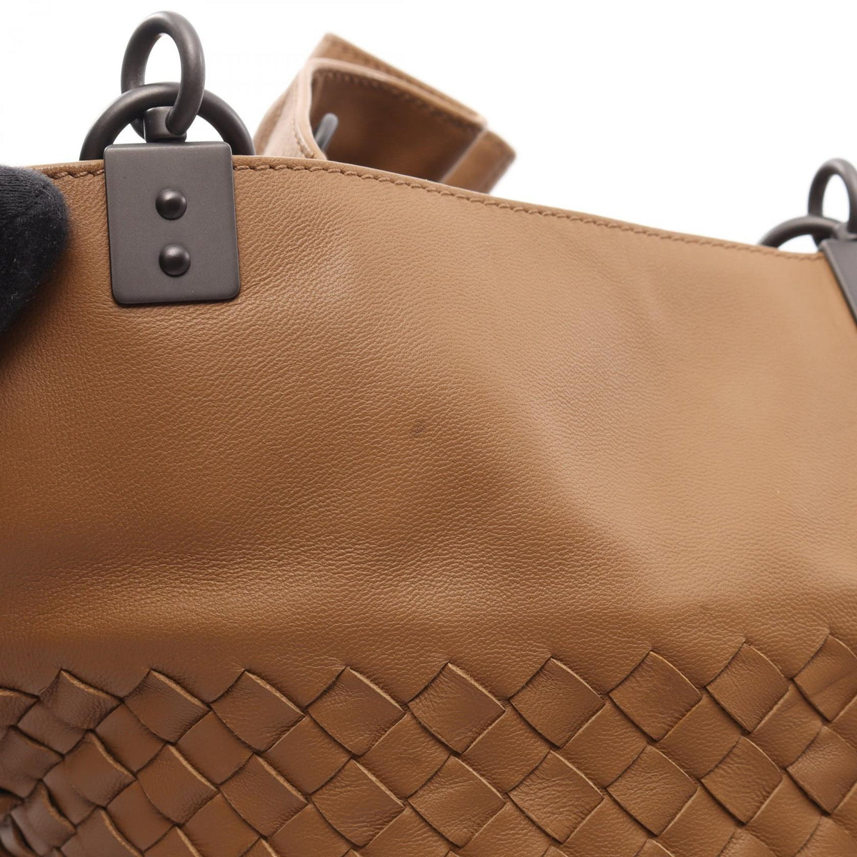 BOTTEGA VENETA Intrecciato Handbag Brown