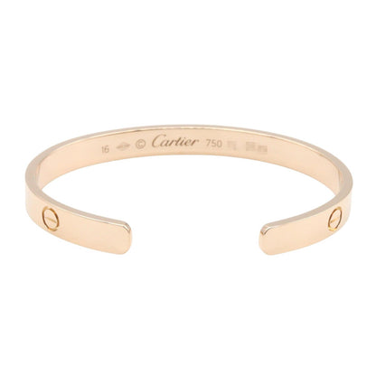 CARTIER Open Love K18PG Bracelet Gold Size 16