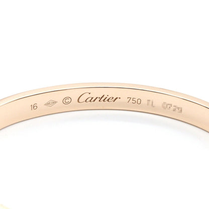 CARTIER Open Love K18PG Bracelet Gold Size 16