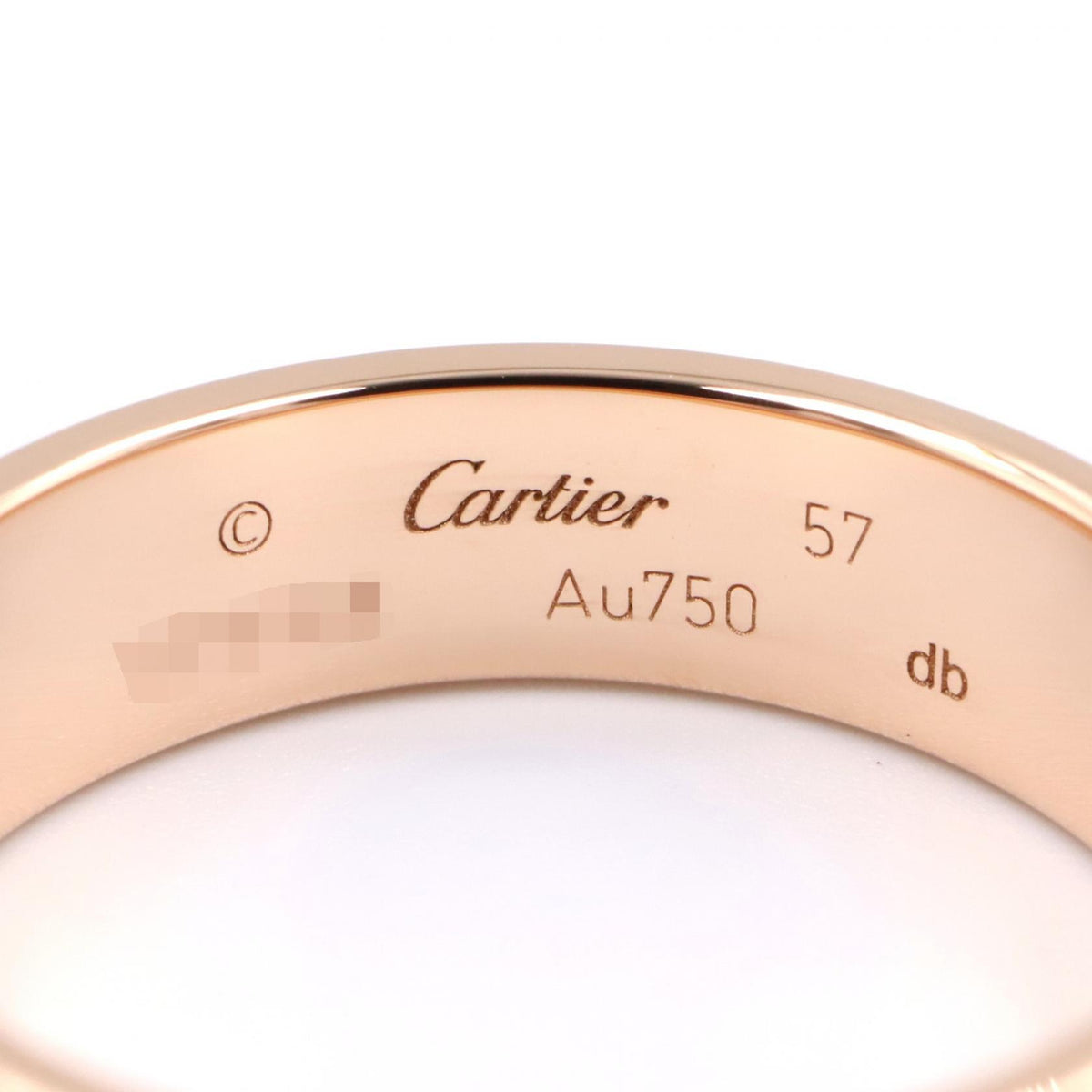 CARTIER K18PG Love Ring Gold Size JP 16