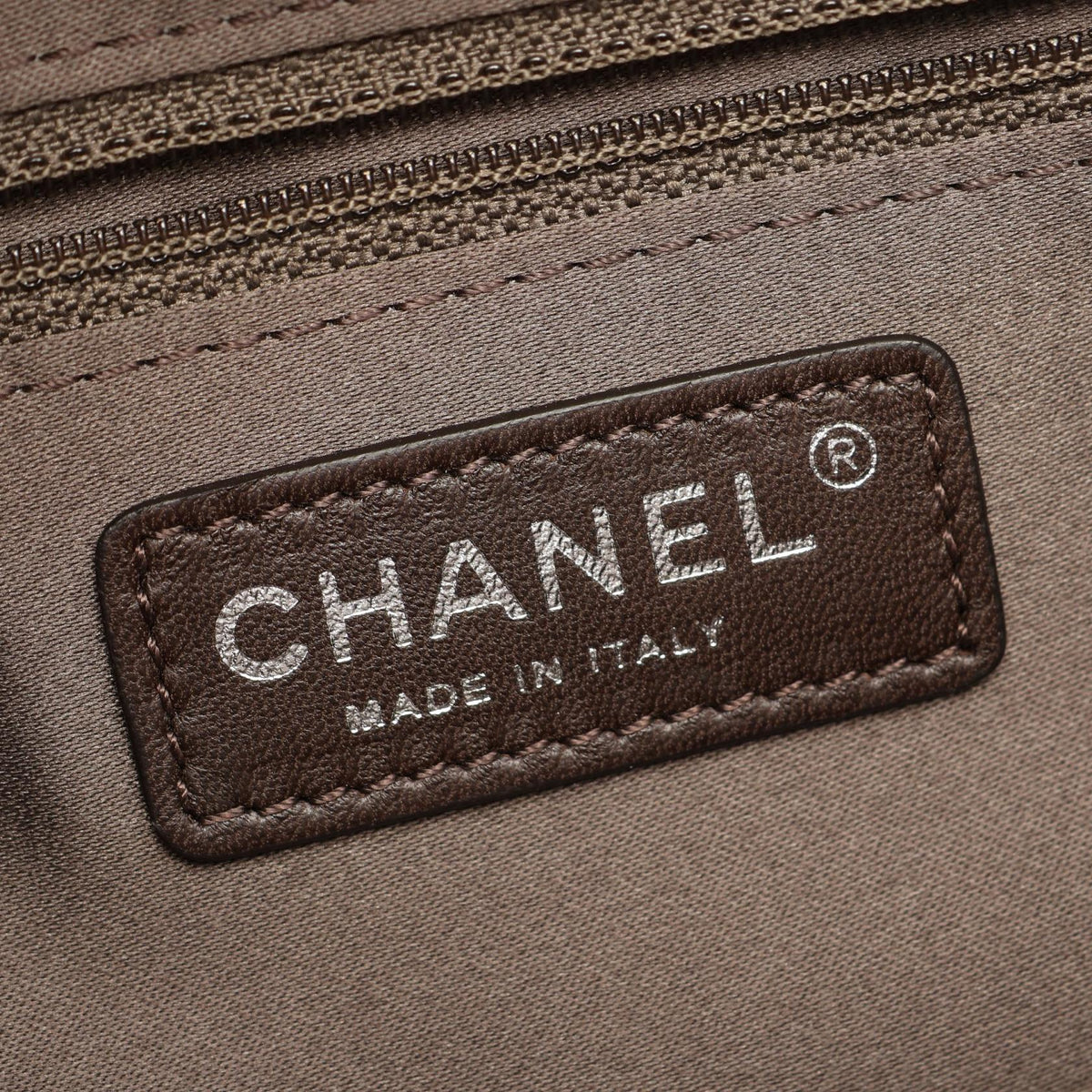 CHANEL Matelasse Lambskin Tote Bag Beige