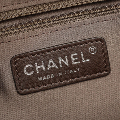 CHANEL Matelasse Lambskin Tote Bag Beige