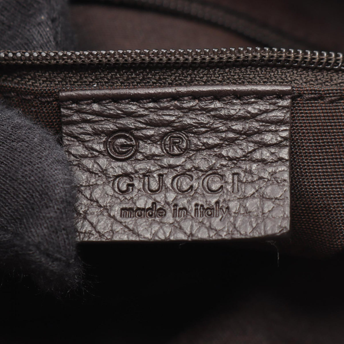 GUCCI GG Pattern Canvas Leather Bag Black