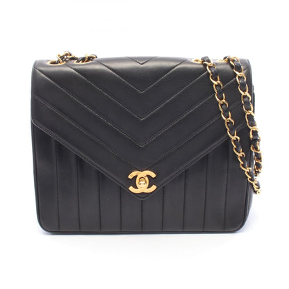 CHANEL Chevron V-Stitch Shoulder Bag