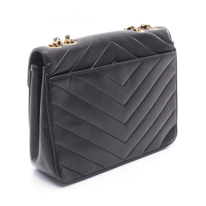 CHANEL Chevron V-Stitch Shoulder Bag