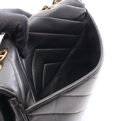 CHANEL Chevron V-Stitch Shoulder Bag