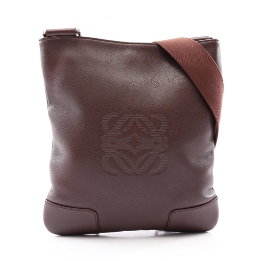 LOEWE Anagram Leather Shoulder Bag, Brown