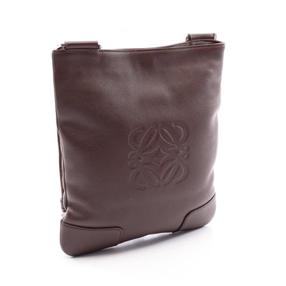 LOEWE Anagram Leather Shoulder Bag, Brown