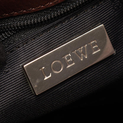 LOEWE Anagram Leather Shoulder Bag, Brown