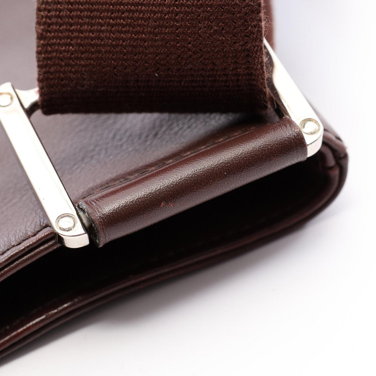 LOEWE Anagram Leather Shoulder Bag, Brown