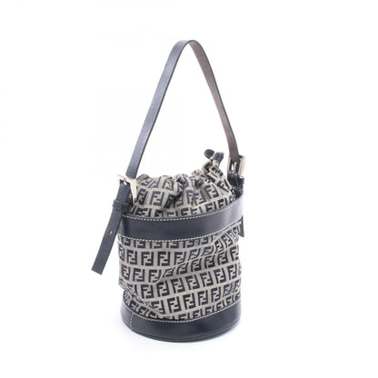 FENDI Zucchino Canvas Bag Navy/Gray