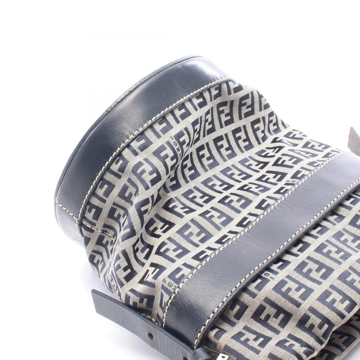 FENDI Zucchino Canvas Bag Navy/Gray
