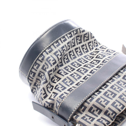 FENDI Zucchino Canvas Bag Navy/Gray