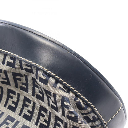 FENDI Zucchino Canvas Bag Navy/Gray