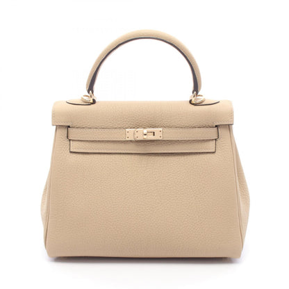 HERMES Kelly 25 Poussiere Togo Bag