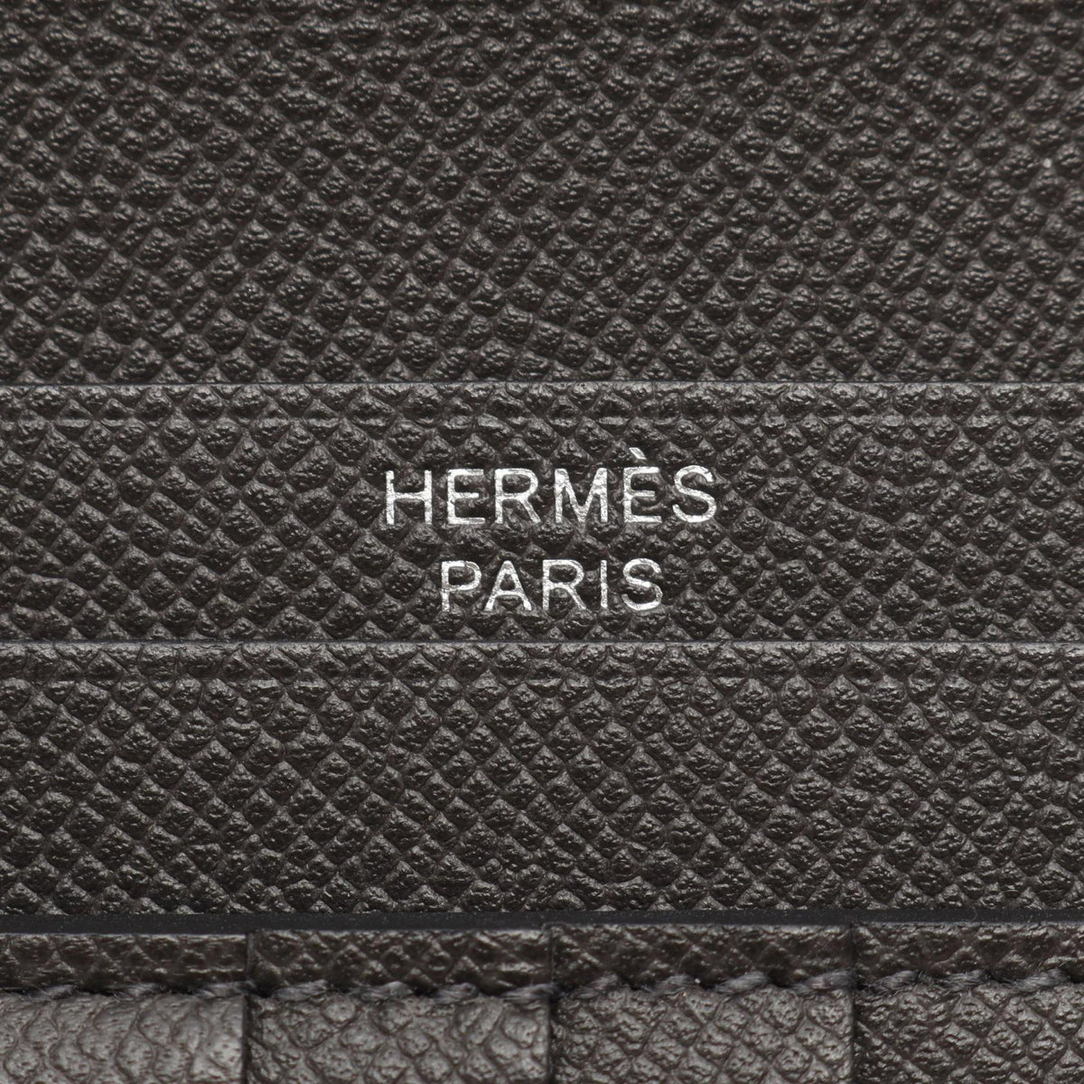 HERMES Bearn Compact Ardoise Madame Wallet