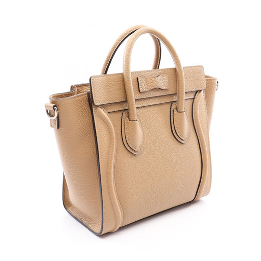 CELINE Luggage Nano Shopper Handbag Beige