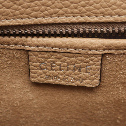 CELINE Luggage Nano Shopper Handbag Beige