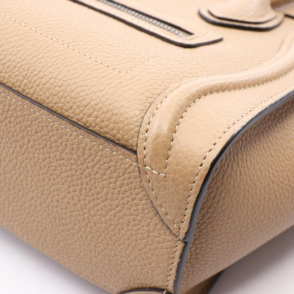 CELINE Luggage Nano Shopper Handbag Beige