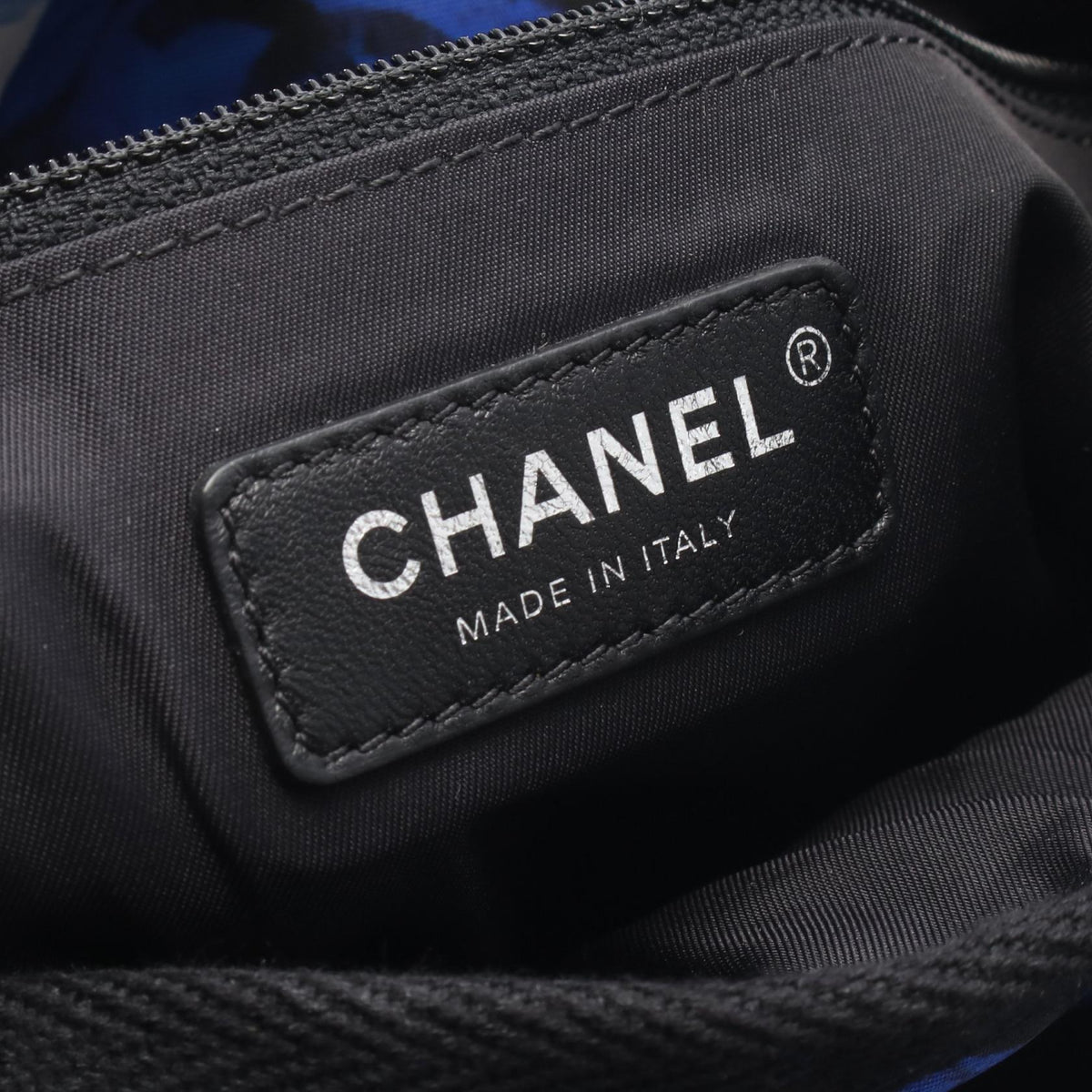 CHANEL Airline Nylon Leather Backpack
