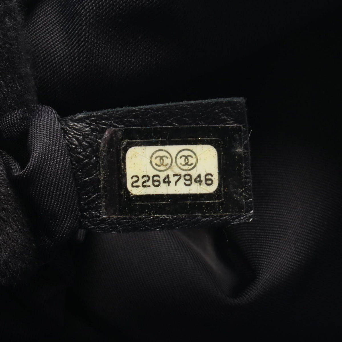 CHANEL Airline Nylon Leather Backpack