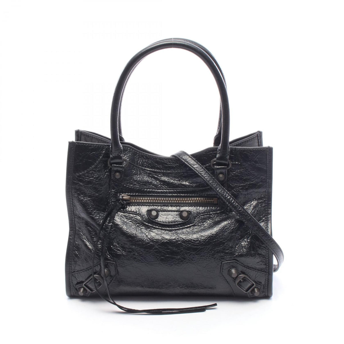 BALENCIAGA Le City Mini Leather Handle Bag