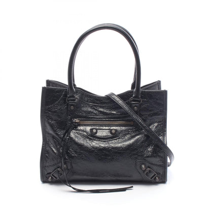 BALENCIAGA Le City Mini Leather Handle Bag