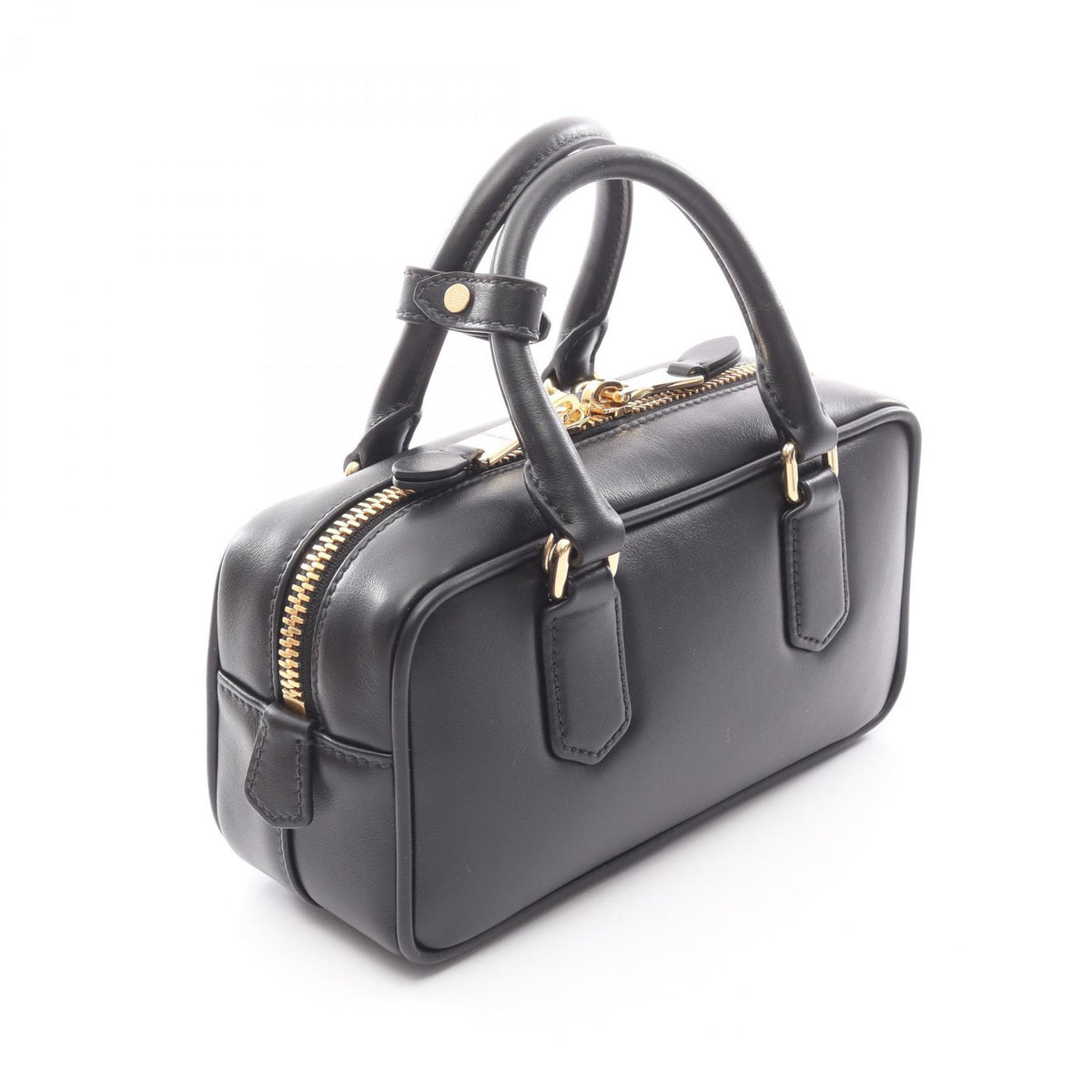 Miu Miu Arcadie 2WAY Leather Handbag Black
