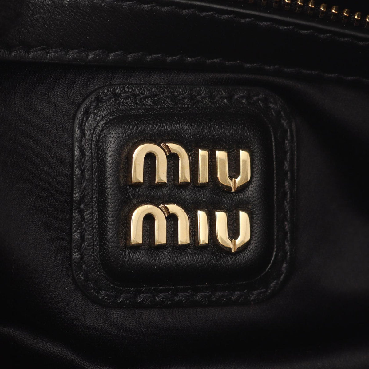 Miu Miu Arcadie 2WAY Leather Handbag Black
