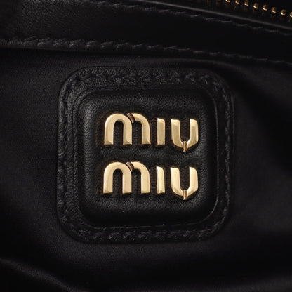 Miu Miu Arcadie 2WAY Leather Handbag Black