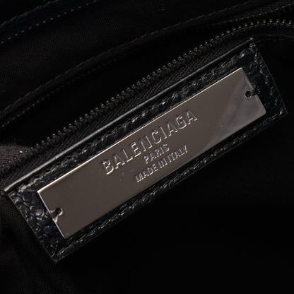 BALENCIAGA Le City Large 2-Way Leather Tote Bag Black