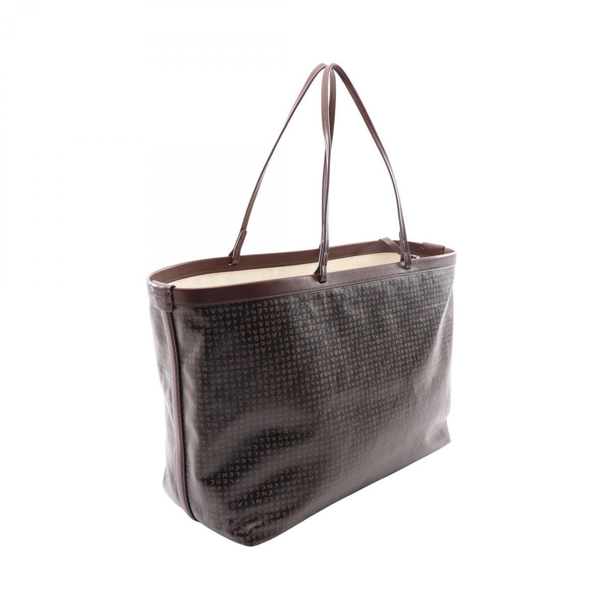 BALENCIAGA Printed Canvas PVC Bag Black