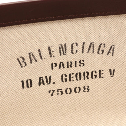 BALENCIAGA Printed Canvas PVC Bag Black